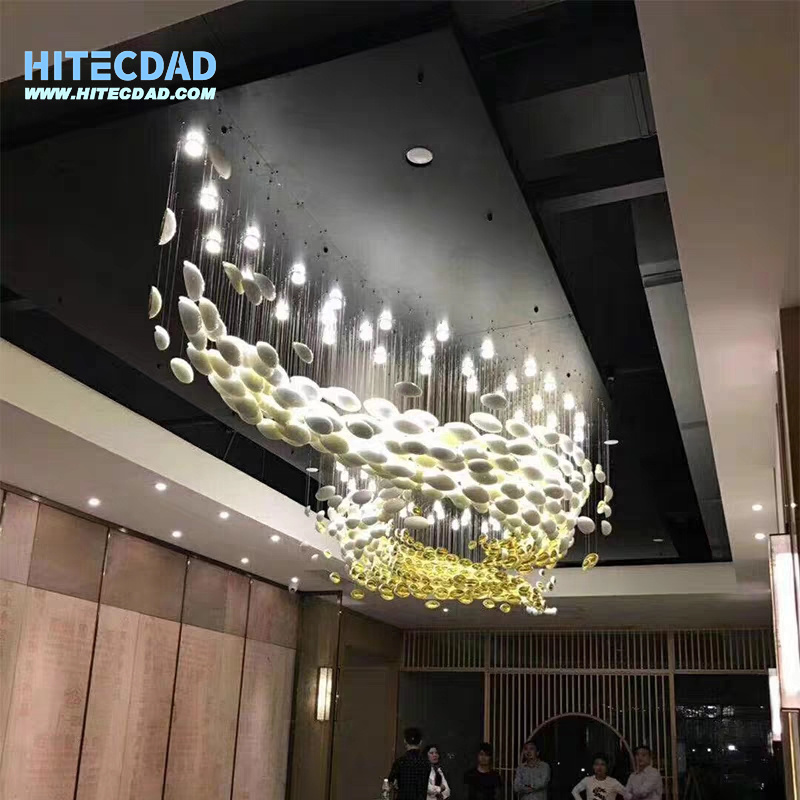 Bowl chandelier-Egg shell chandelier-HITECDAD (2)