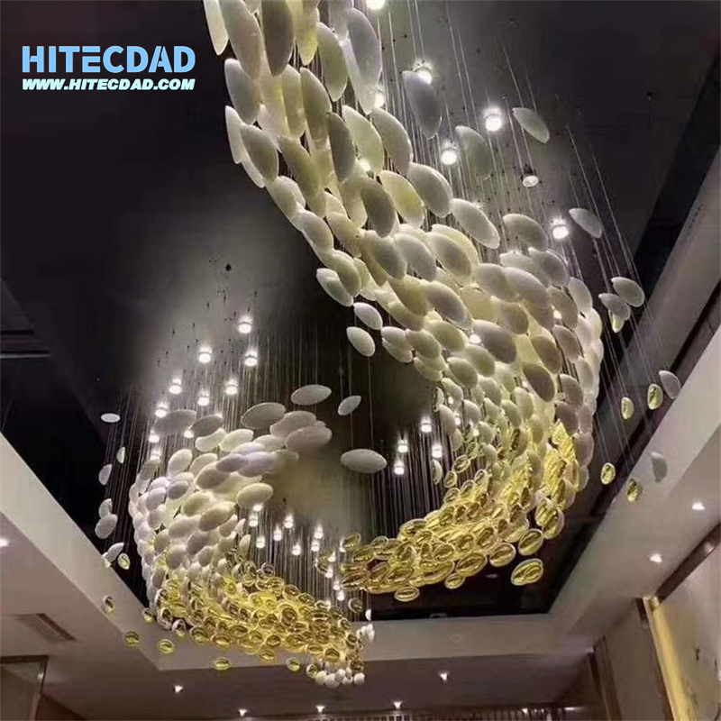 Bowl chandelier-Egg shell chandelier-HITECDAD (52)