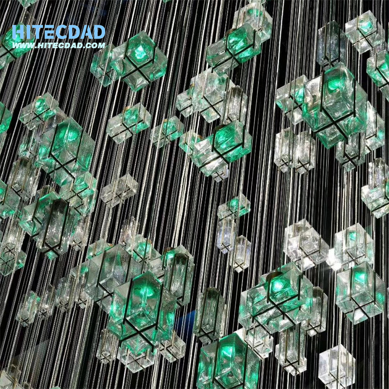 Lámpara de araña caja de cristal 1-HITECDAD (6)
