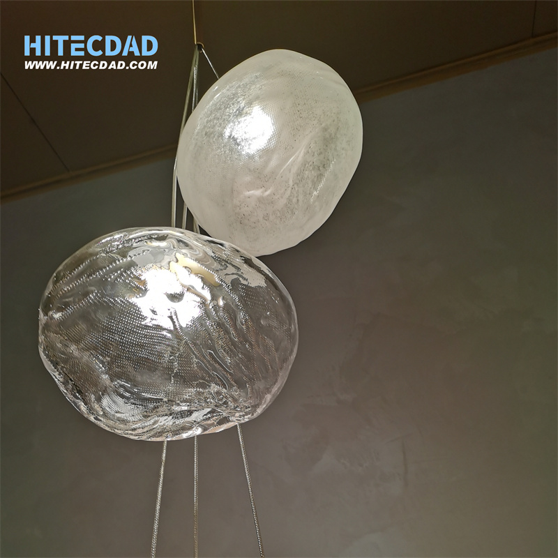 Glass pocket chandelier 1-HITECDAD (7)
